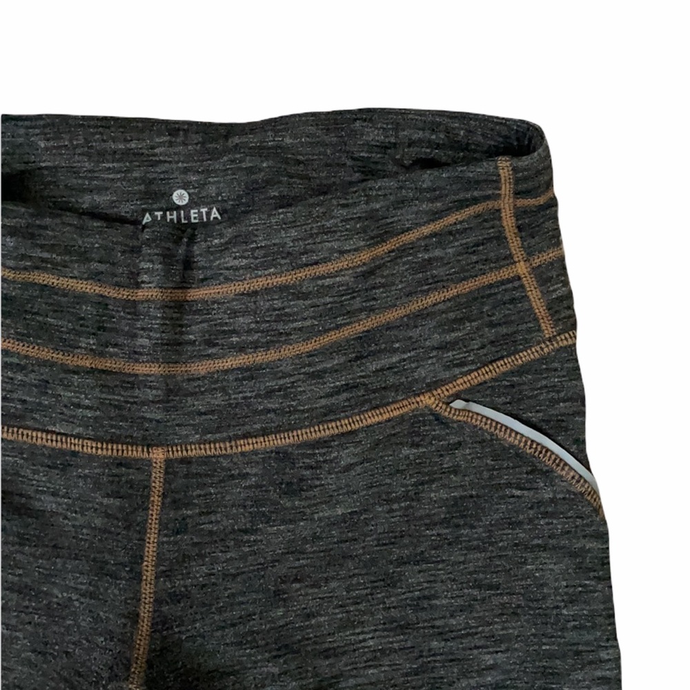 Athleta High Rise Jacquard Mesh Chat to Town Capri